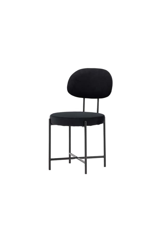 2 x Stella spisestuestoler velour svart.