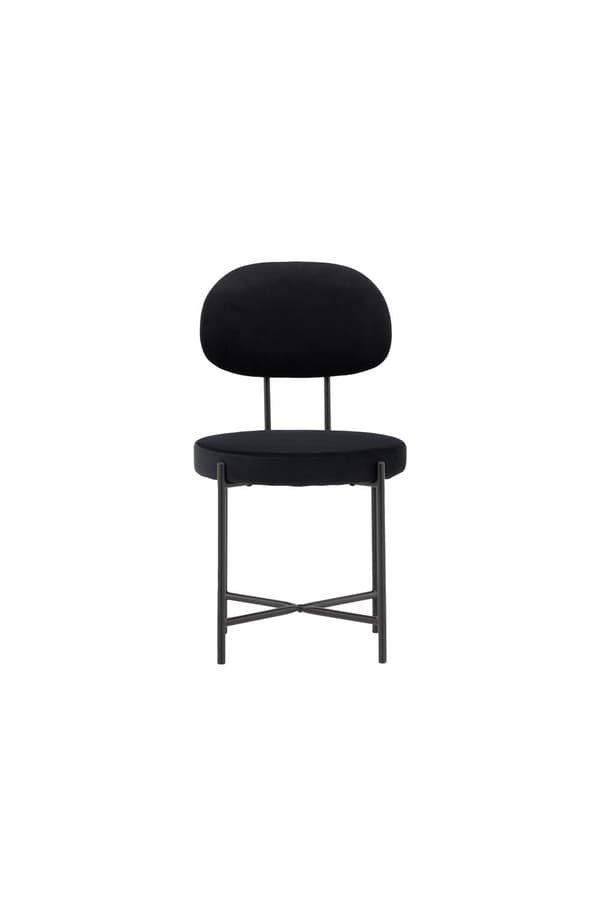 2 x Stella spisestuestoler velour svart.