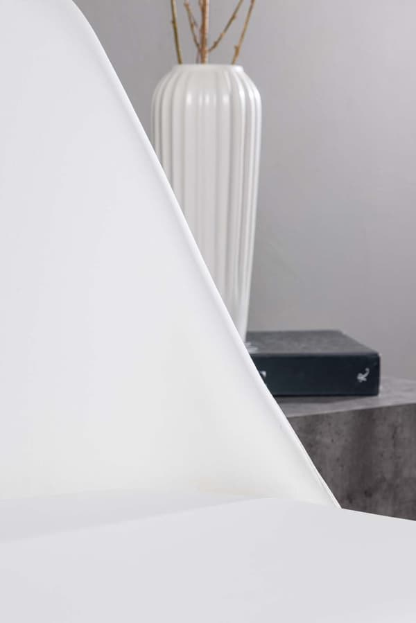 2 x Night spisestuestoler PU kunstskinn hvit, svart.