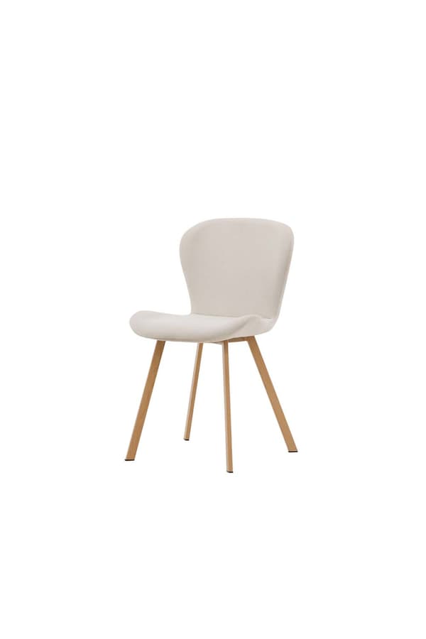 2 x Lilja spisestuestoler beige, eik dekor.