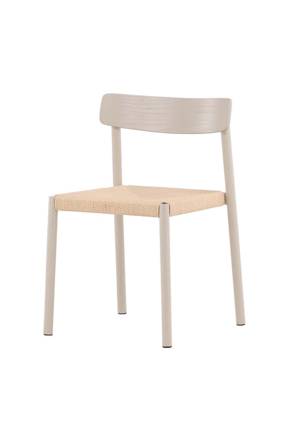 Malmön spisestuestoler flett beige.