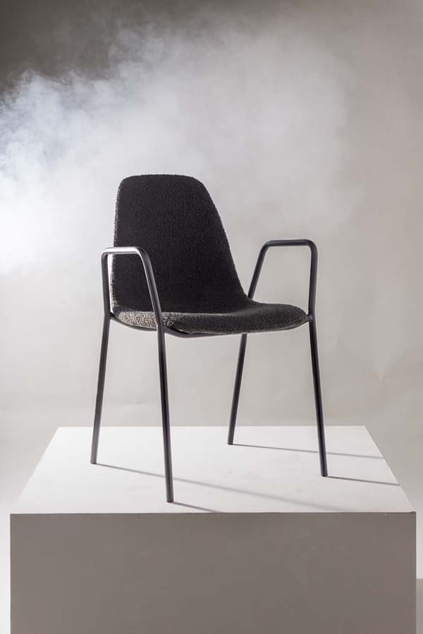 2 x Klädesholmen spisestuestoler med armlener svart.