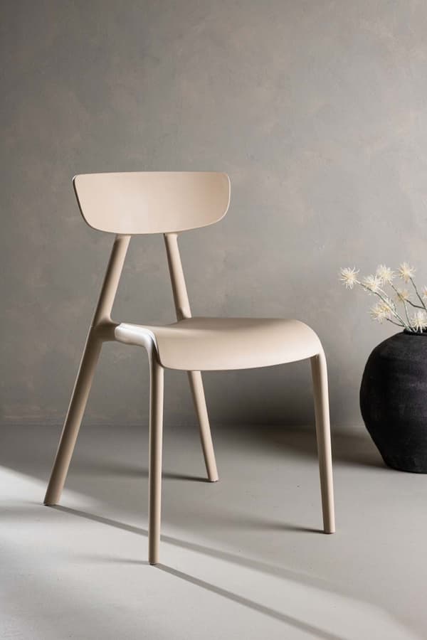 2 x Ursholmen spisestuestoler plast beige.