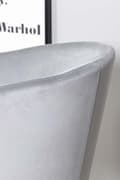 Miniatyrbilde 4 av 5: Berit spisestuestoler med armlener velour grå.