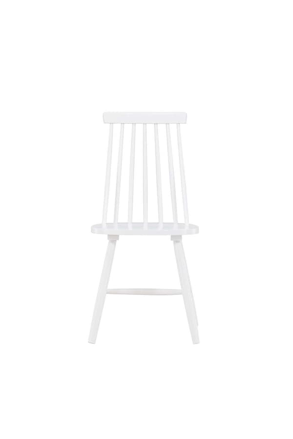 2 x Lönneberga spisestuestol træ hvid.