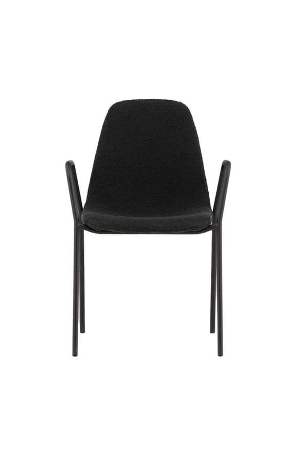 2 x Klädesholmen matstol med armstöd svart.
