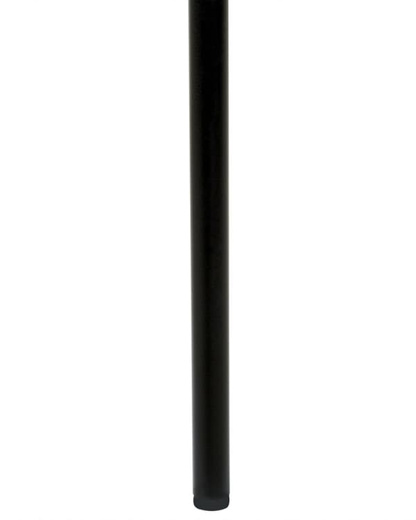 Matstol set om 2 Svartvitt Tyg Hundtandsmönster Benskydd Svarta Järnben Modern Retrodesign Matsal Kök