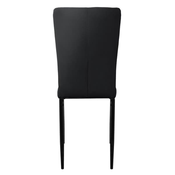 Ruokailutuoli 4 kpl musta samettipäällysteinen ja metallijalat Keittiötuoli ML design