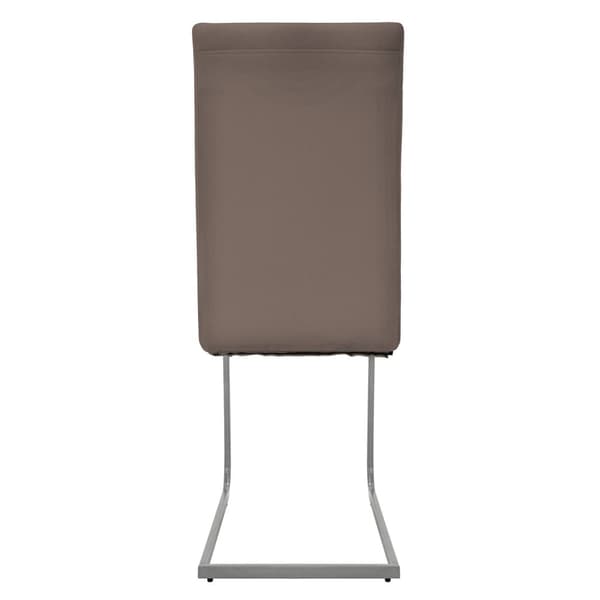 2 kpl selkänojallisia ruokailutuoleja ruskealla keinonahkaverhoilulla ML-Design