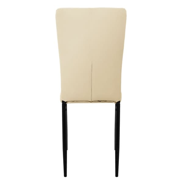 Matstol set om 4 taupe med sammetsöverdrag och metallben Köksstol ML design