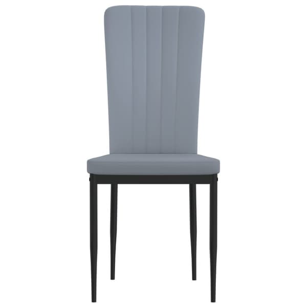 spisebordsstole 4 stk. velour lysegrå