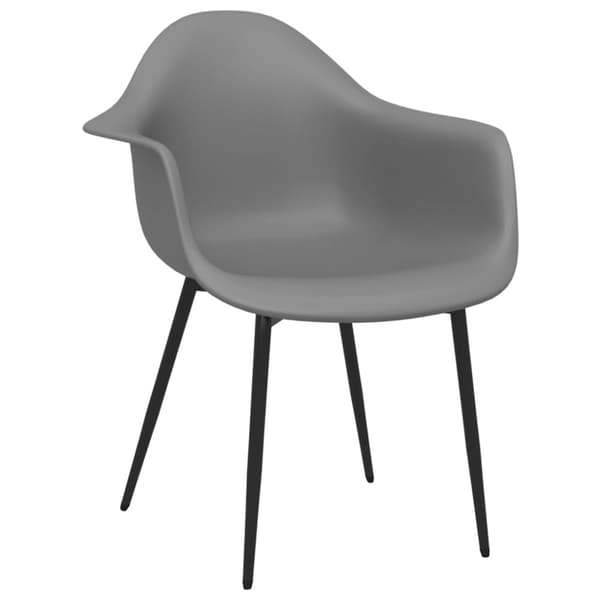 Ruokatuolit 4 kpl harmaa PP