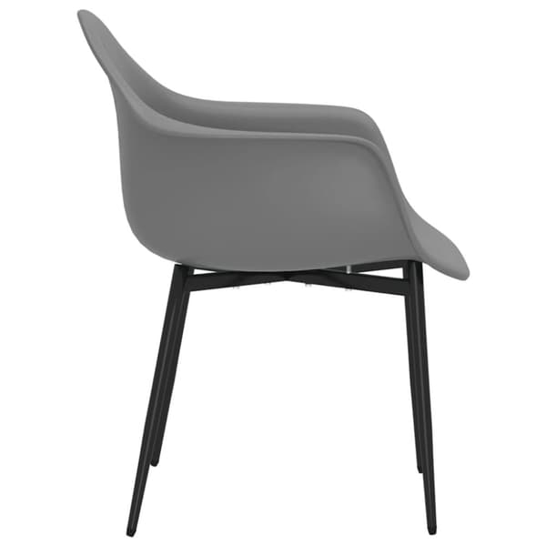 Ruokatuolit 4 kpl harmaa PP