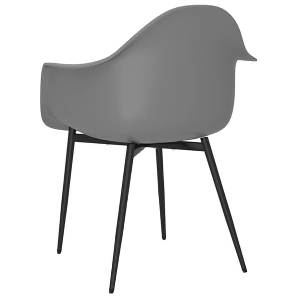 Ruokatuolit 4 kpl harmaa PP