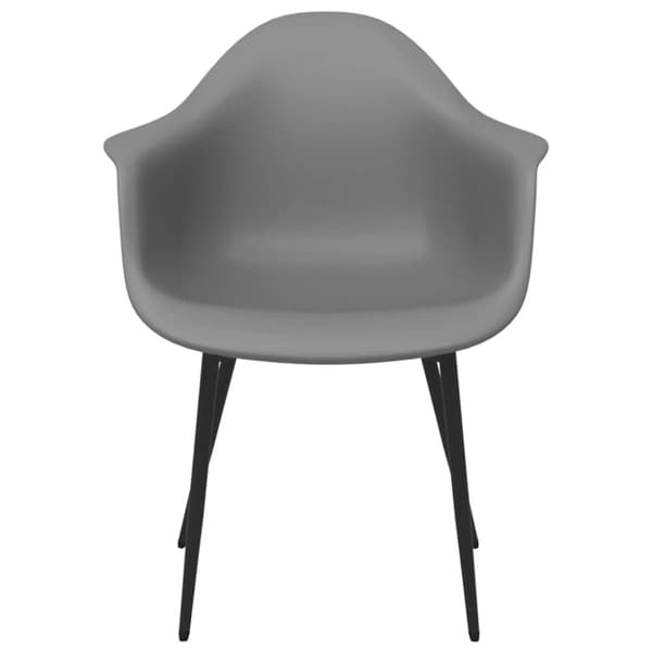 Ruokatuolit 6 kpl harmaa PP