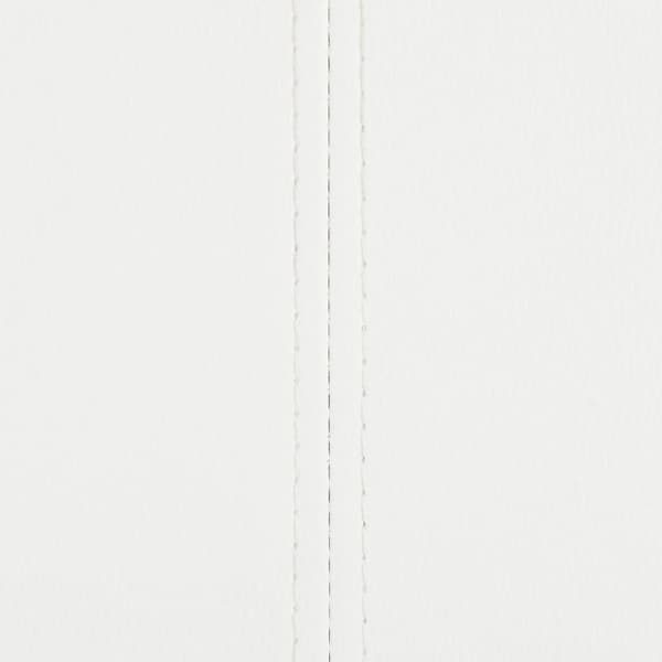 spisebordsstole med cantilever 6 stk. stof hvid