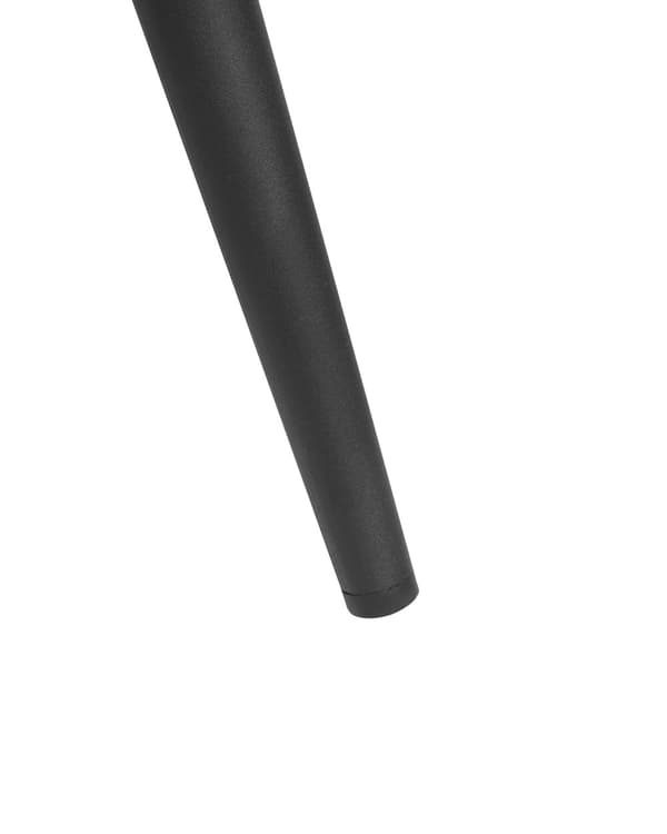 Set om 2 matstolar Taupe med sitsar i sammet Metallben för matsal Kök
