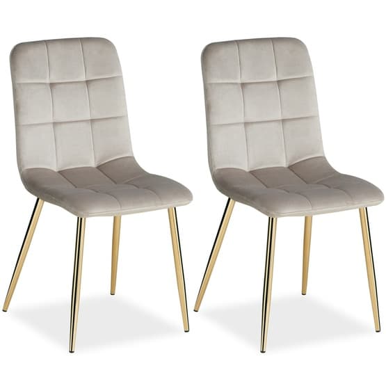 Matsalsstol - Egg - Cream Sammet - 2 St