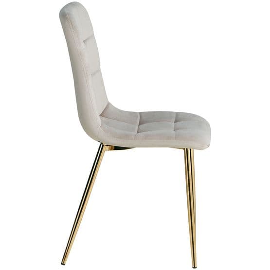 Matsalsstol - Egg - Cream Sammet - 6 St
