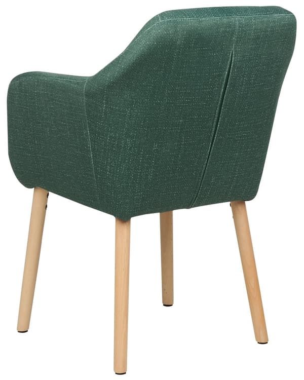 Spisebordsstol med grønn fløyelspolstring Treben med armlener Klassisk stil Møbler til stuen