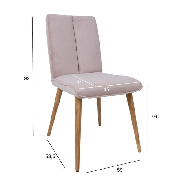 Set med 2 produkter. Stol NOVA grårosa