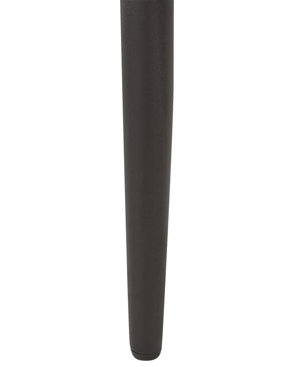 Set av 2 Matstolar Grå Sammet Armstöd Svarta Metallben Retro Glam