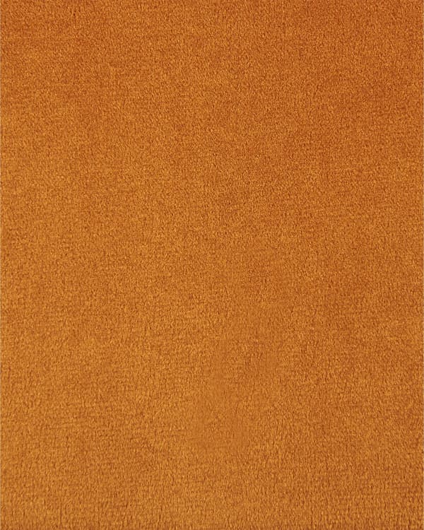 Set med 2 Matstolar Orange Sammet Svarta Pulverlackerade Järnben Moderna Stoppade Stolar Kök Matsal