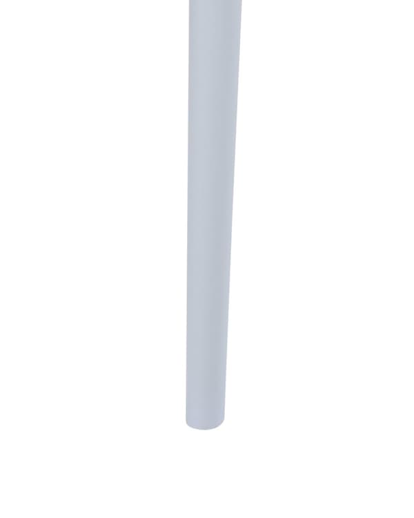Stol lyseblå 2 stk plast kunstlæder armløs spisebordsstol minimalistisk moderne stil spisestue køkken