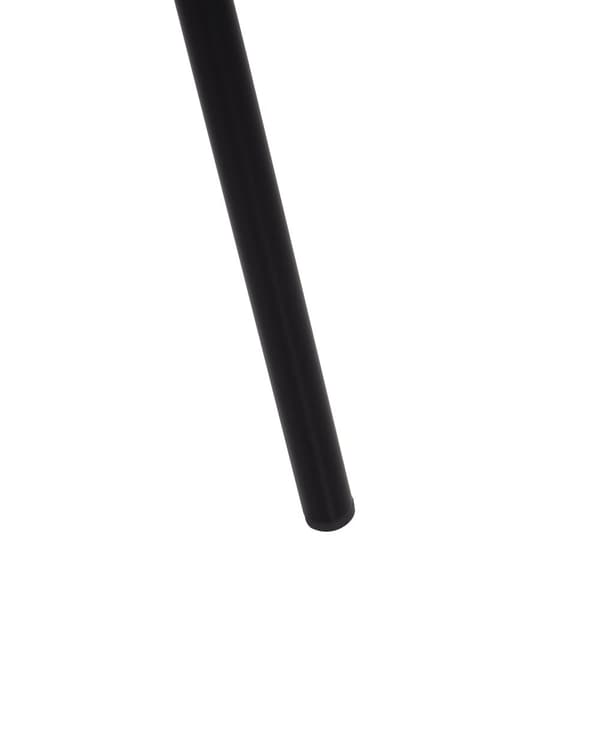 Matstolar set om 2 Svart Plastsits Metallben Utan Armstöd Modern Design Kök Matsal