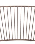 Miniatyrbilde 9 av 10: Sett med 2 spisestoler Beige Metalltråddesign Kunstskinn Svart setepute Aksent industriell glam-stil