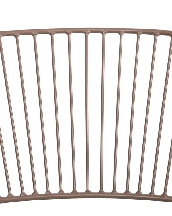 Sett med 2 spisestoler Beige Metalltråddesign Kunstskinn Svart setepute Aksent industriell glam-stil