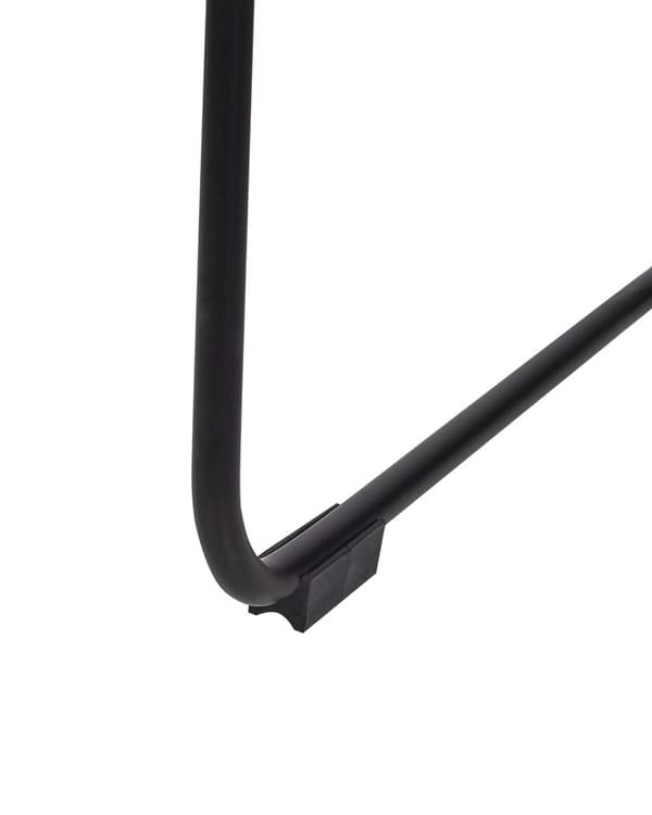 Stol Sort metal Ståltråd Design Kunstlæder Sort sædehynde Glam Industrial Modern stil