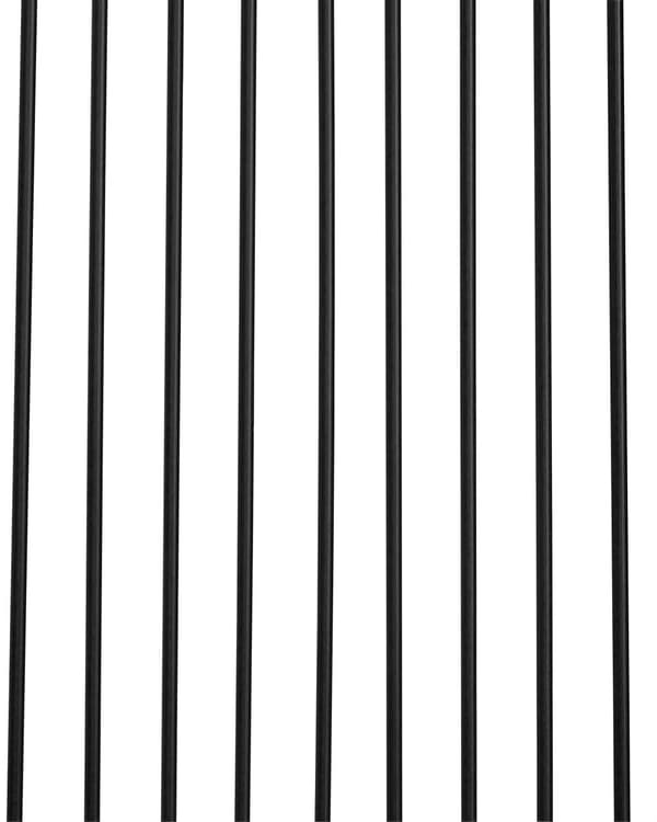 Stol Sort metal Ståltråd Design Kunstlæder Sort sædehynde Glam Industrial Modern stil