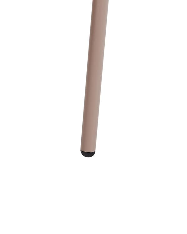 Spisebordsstol med Armlæn Beige Metal Sæt af 2 Spisestuestole til Spisestue Køkken Metalstole Indretning Skandinavisk Spisestole Wire Design