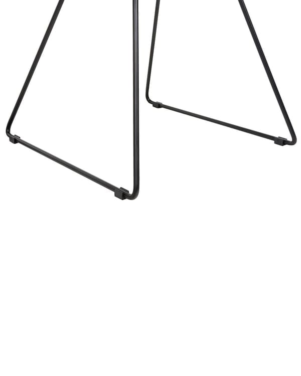 Tuoli musta 65 x 77 x 54 cm teräs keinonahka 2 kpl lattiasuoja moderni teollinen