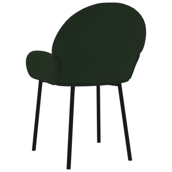Pöytätuolit, 2 kpl, tummanvihreä, verhoiltu sametilla