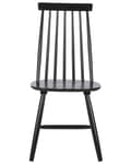 Miniatyrbilde 6 av 11: Sett med 2 spisestoler Svart Heltre Pinnestol Stolrygg med spiler Tradisjonelt design Skandinavisk Moderne Kjøkken Spisestue