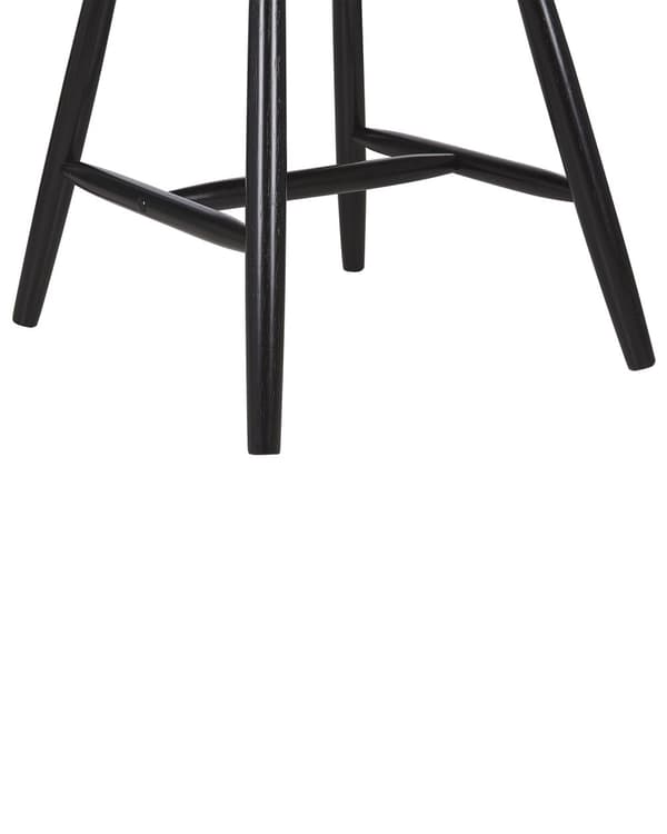 Sett med 2 spisestoler Svart Heltre Pinnestol Stolrygg med spiler Tradisjonelt design Skandinavisk Moderne Kjøkken Spisestue
