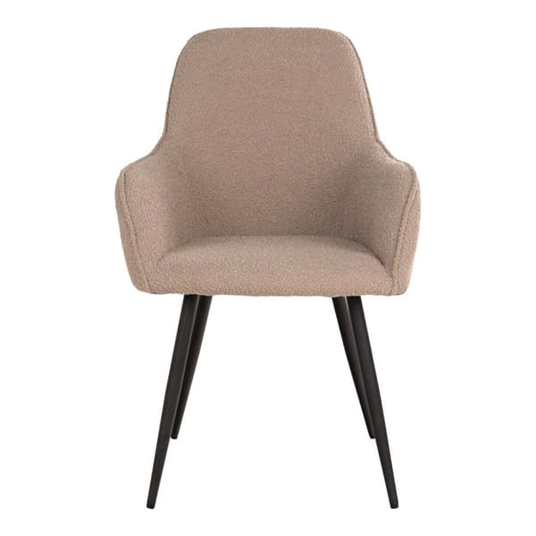 2 x  Harbo spisestuestol bouclé beige.