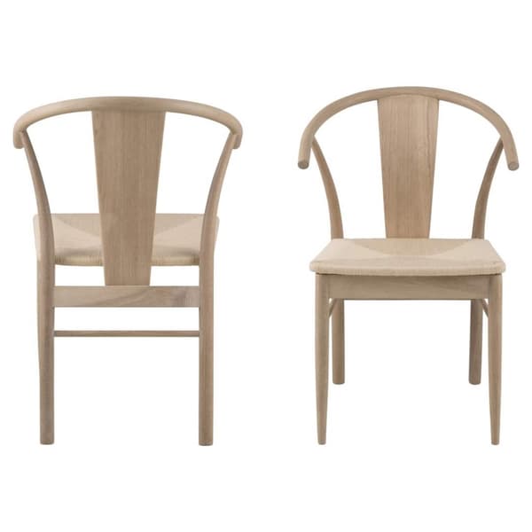 2 x Janik matstol med armstöd ek.