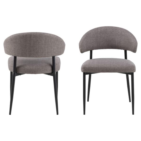 2 x Edina spisestuestoler brun.