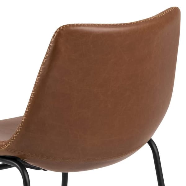2 x Oregon spisestuestoler PU kunstskinn brun.