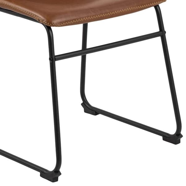 2 x Oregon spisestuestoler PU kunstskinn brun.