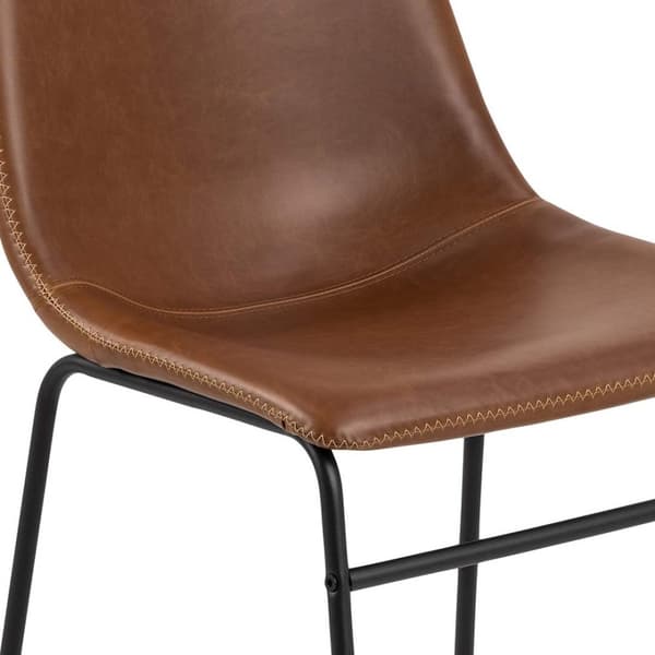 2 x Oregon spisestuestoler PU kunstskinn brun.