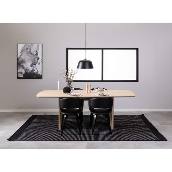 2 x Nova spisestuestoler med armlener PU kunstskinn svart.