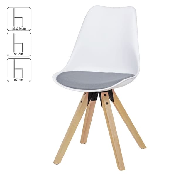 Rootz 2-osaiset ruokapöydän tuolit - Keittiötuolit - Modernit tuolit - Keinonahkainen päällinen - 49 cm x 87 cm x 52 cm - Tyylikäs muotoilu - Tukeva r