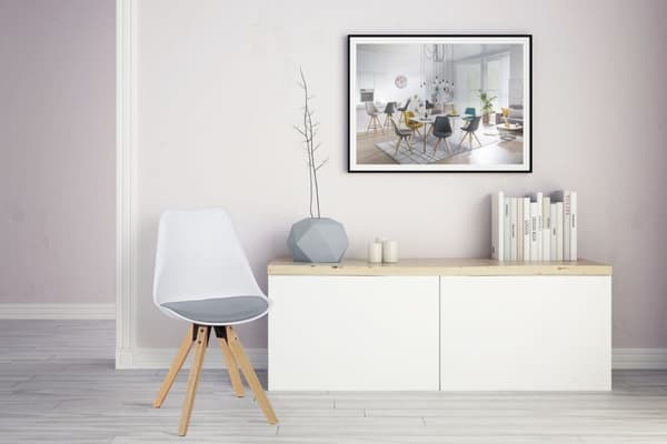 Rootz 2-osaiset ruokapöydän tuolit - Keittiötuolit - Modernit tuolit - Keinonahkainen päällinen - 49 cm x 87 cm x 52 cm - Tyylikäs muotoilu - Tukeva r