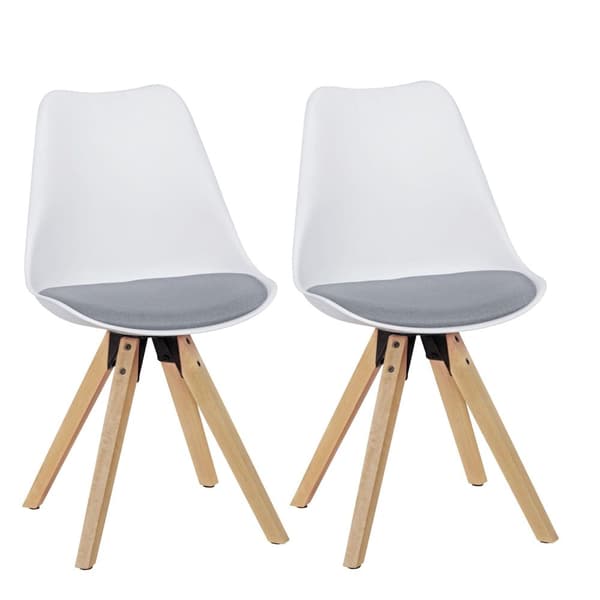 Rootz 2-osaiset ruokapöydän tuolit - Keittiötuolit - Modernit tuolit - Keinonahkainen päällinen - 49 cm x 87 cm x 52 cm - Tyylikäs muotoilu - Tukeva r