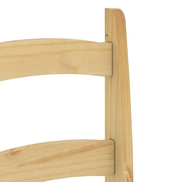 vidaXL spisebordsstole 2 stk. 40x46x99 cm massivt fyrretræ