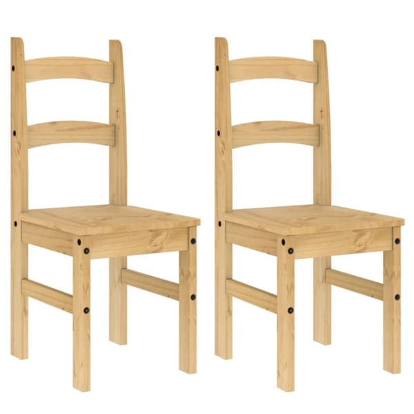 vidaXL spisebordsstole 2 stk. 40x46x99 cm massivt fyrretræ